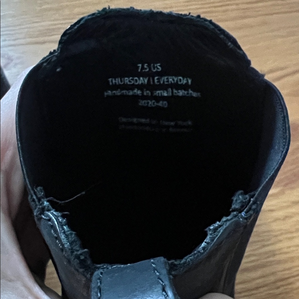 Thursday Boot Company Knockout boot in matte black, sz 7.5 - Picture 5 of 12